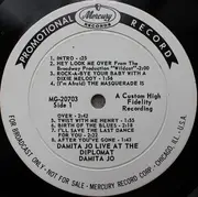 LP - Damita Jo - Damita Jo Recorded Live At The Diplomat - Mono