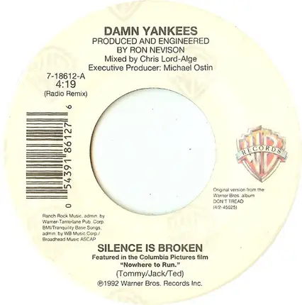 Damn Yankees - Silence Is Broken