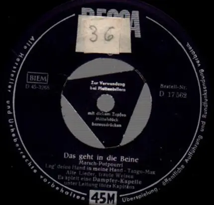 Dampferkapelle - Das Geht In Die Beine
