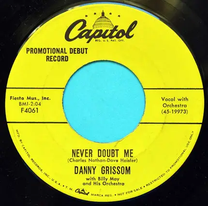Dan Grissom - Never Doubt Me