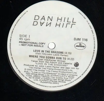 Dan Hill - Love in the Shadows