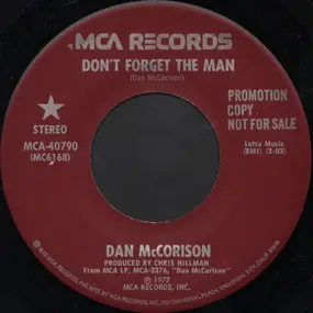 Dan McCorison - Don't Forget The Man