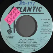 7inch Vinyl Single - Dan Seals - Late At Night - Promo Copy