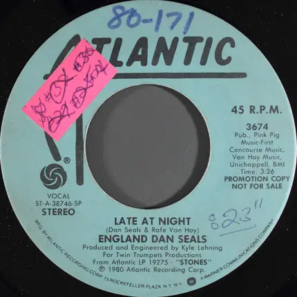 Dan Seals - Late At Night