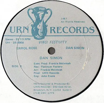 Dan Simon - Me Zuma / Vinci Festivity