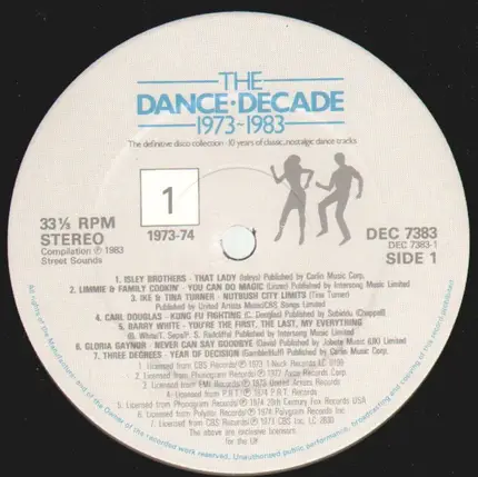 Dance Compilation - The Dance Decade 1973-1983