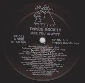 Dance Society - Are You Ready?