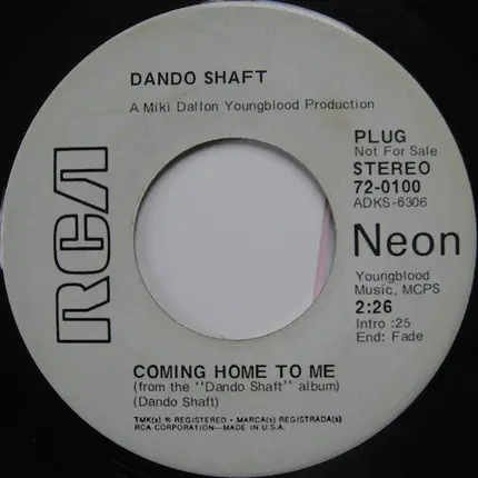 Dando Shaft - Coming Home To Me
