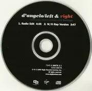 CD Single - D'Angelo featuring Method Man & Redman - Left & Right