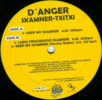 D'Anger - Keep My Skamner