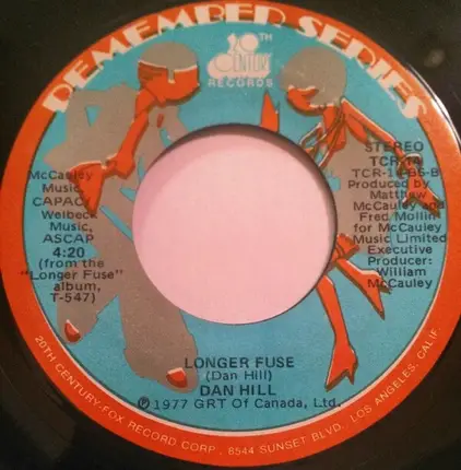 Dan Hill - Sometimes When We Touch/Longer Fuse