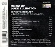 CD - Daniel Estrem And John Holmquist Music Of Duke Ellington - Sophisticated Lady