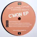 12inch Vinyl Single - Daniel Solar , Mario Aureo , Marc Poppcke & Denace 2 Society - C'mon EP - white label