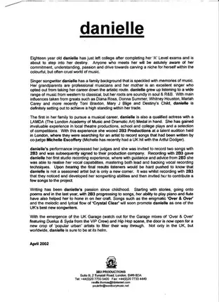 Danielle Senior - Over & Over