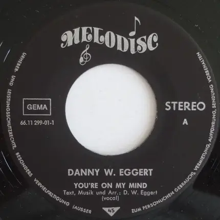 Danny W. Eggert - You're On My Mind