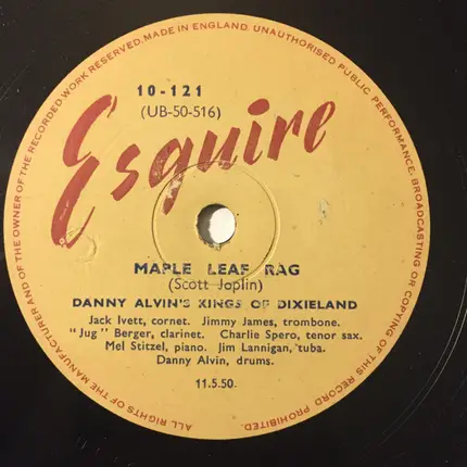 Danny Alvin's Kings Of Dixieland - Red Pepper Rag / Maple Leaf Rag