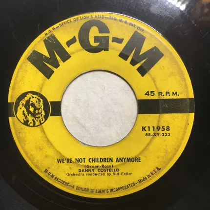 Danny Costello - My Own / We're Not Children Anymore