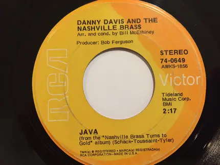 Danny Davis & The Nashville Brass - Flowers On The Wall / Java