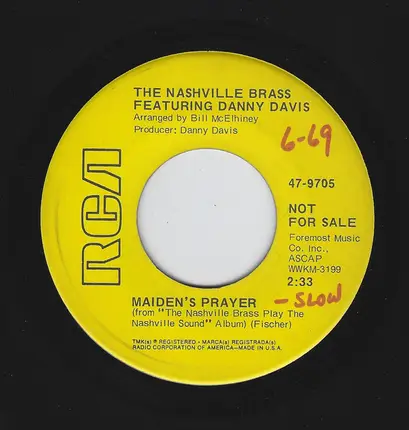 Danny Davis & The Nashville Brass - I Saw The Light