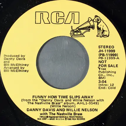 Danny Davis And Willie Nelson With The Nashville Brass - Funny How Time Slips Away