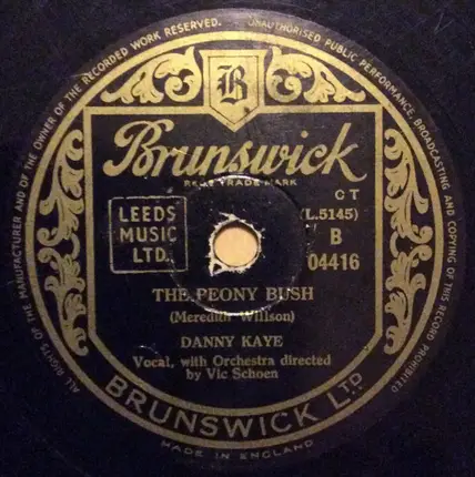 Danny Kaye With The Harmonaires - I've Got A Lovely Bunch Of Cocoanuts / The Peony Bush