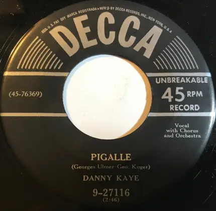 Danny Kaye - Ladies, Ladies / Pigalle