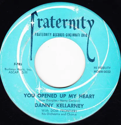 Danny Kellarney With Dominic Frontiere And His Orchestra - Never Till Now / You Opened Up My Heart