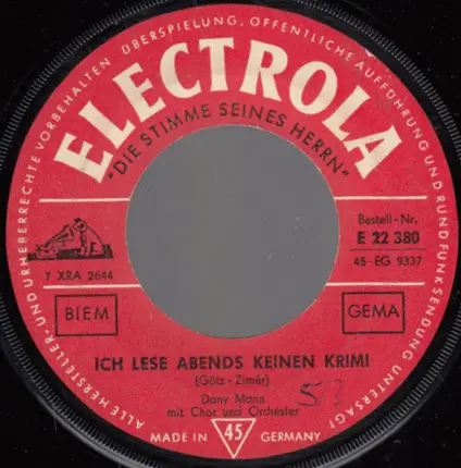 Danny Mann - Ich Lese Abends Keinen Krimi