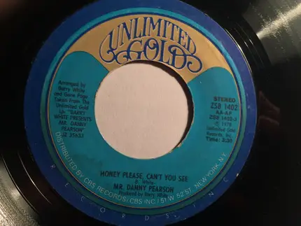 Danny Pearson - Honey Please, Can't You See / Say It Again