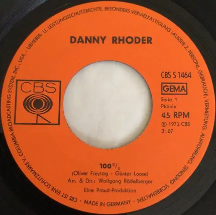 Danny Rhoder - 100%