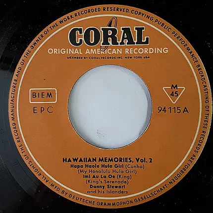Danny Stewart And His Islanders - Hawaiian Memories Vol. 2