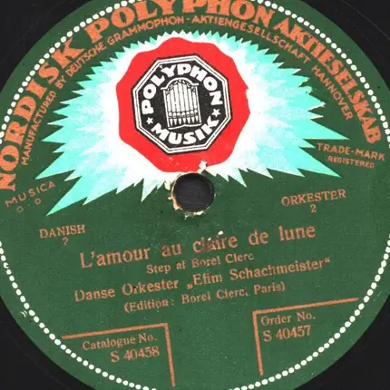Danse Orkester Efim Shachmeister - L'amour au claire de lune / La hija del Carcellero