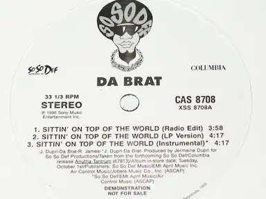 Sittin' On Top of the World - Da Brat | Vinyl, CD | Recordsale