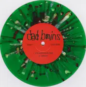 7inch Vinyl Single - Dad Brains / Ramoms - Merryxmas - Kelly Green With Red & White Vinyl