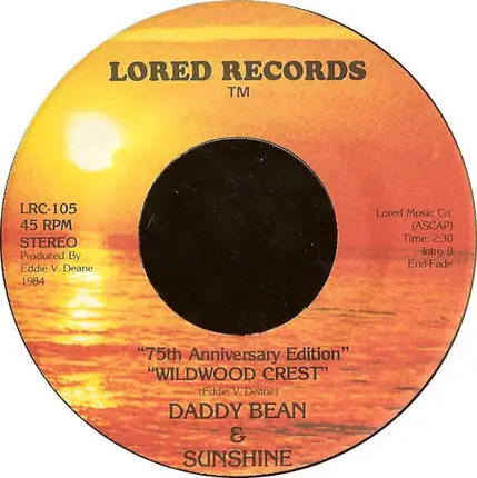 Daddy Bean & Sunshine - On The Way To Cape May / (75th Anniversary Edition) Wildwood Crest