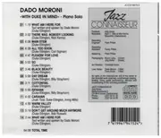 CD - Dado Moroni - With Duke In Mind