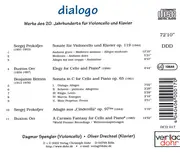 CD - Prokofjev, Britten, Orr - Dialogo