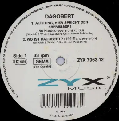 Dagobert - Achtung, Hier Spricht Der Erpresser