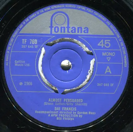 Dai Francis - Almost Persuaded