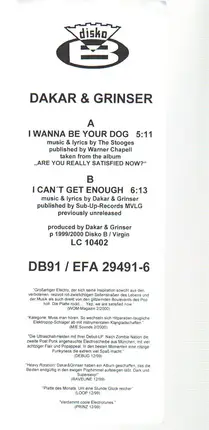 Dakar & Grinser - I Wanna Be Your Dog