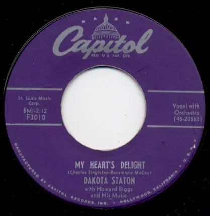 Dakota Staton With Howard Biggs And His Music - What Do You Know About Love
