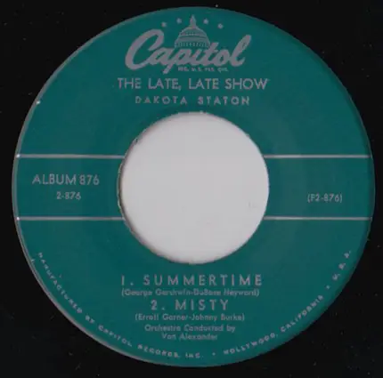 Dakota Staton - The Late, Late Show