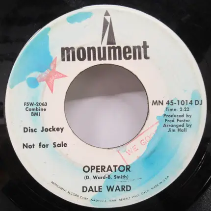 Dale Ward - Your Seventeenth Year / Operator