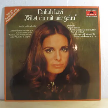 Daliah Lavi - Willst du mit mir gehn - Ihre 20 größten Erfolge