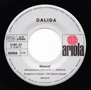 7inch Vinyl Single - Dalida - Manuel