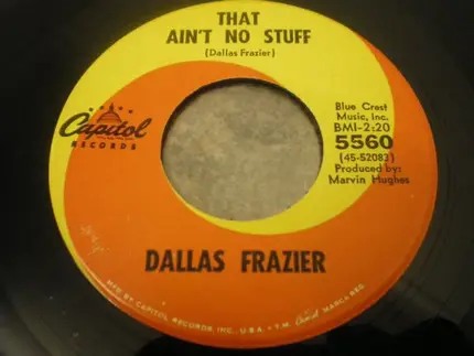 Dallas Frazier - Elvira / That Ain't No Stuff