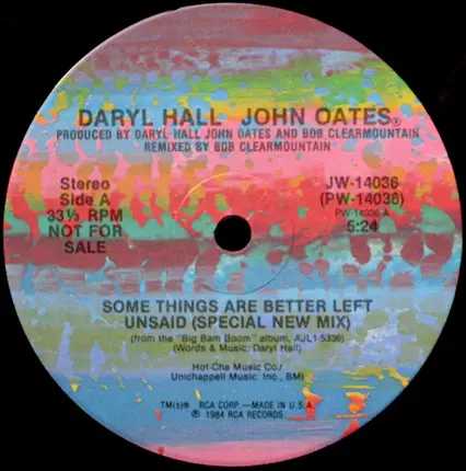 Daryl Hall & John Oates - Some Things Are Better Left Unsaid