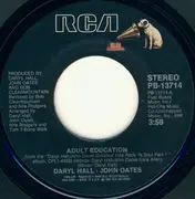 7inch Vinyl Single - Daryl Hall & John Oates - Adult Education / Maneater