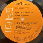 LP - Daryl Hall & John Oates - Beauty On A Back Street - Obi, Insert