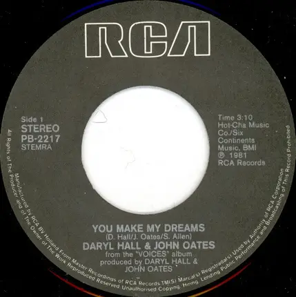 Daryl Hall & John Oates - You Make My Dreams